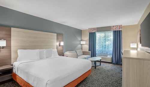 Standard Room, 1 King Bed, Non Smoking, Refrigerator & Microwave