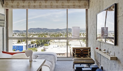 Room, 1 King Bed, View (High-level Hollywood Hills View)