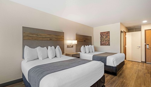 Standard Room, 2 Queen Beds, Non Smoking, Refrigerator & Microwave