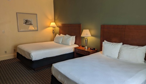Standard Room, 2 Queen Beds, Non Smoking, Refrigerator & Microwave (Shower Only)