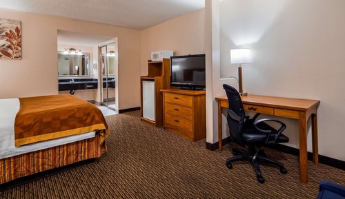 Standard Room, 1 King Bed, Non Smoking, Refrigerator & Microwave