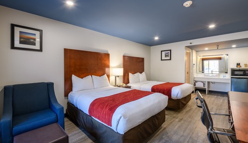 Standard Room, 2 Double Beds, Non Smoking, Refrigerator & Microwave (Single Use)