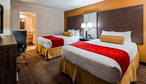 Standard Room, 2 Double Beds, Non Smoking, Refrigerator