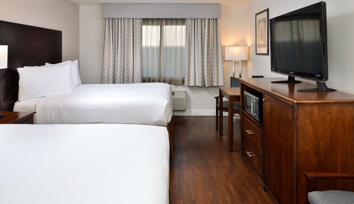 Standard Room, 2 Queen Beds, Non Smoking, Refrigerator & Microwave