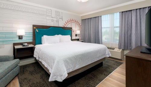 Suite, 1 King Bed with Sofa bed, Accessible, Non Smoking (Roll In Shower)