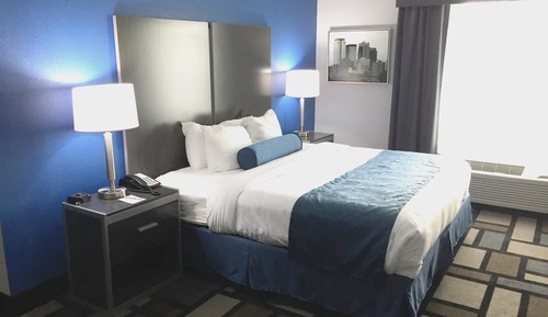 Standard Room, 1 King Bed, Non Smoking, Refrigerator & Microwave
