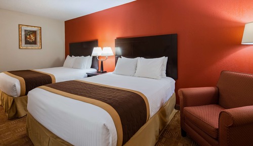 Standard Room, 2 Queen Beds, Non Smoking, Refrigerator & Microwave