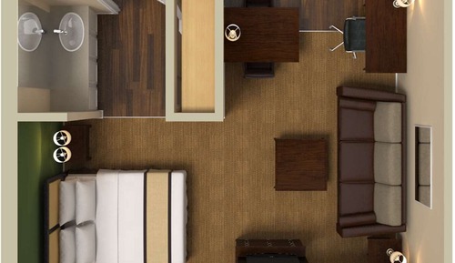 Deluxe Studio, 1 King Bed with Sofa bed, Non Smoking