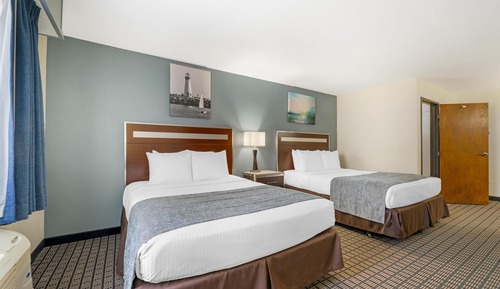Standard Room, 2 Queen Beds, Non Smoking, Refrigerator & Microwave