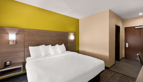 Standard Room, 1 King Bed, Non Smoking, Refrigerator & Microwave (Shower Only;Larger Room)