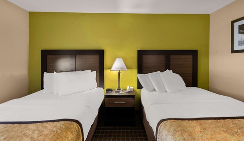 Standard Room, 2 Double Beds, Non Smoking, Refrigerator & Microwave