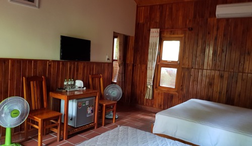 Family Bungalow, 2 Double Beds, Garden View