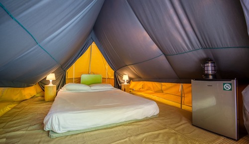 Tent, 1 Queen Bed, Shared Bathroom