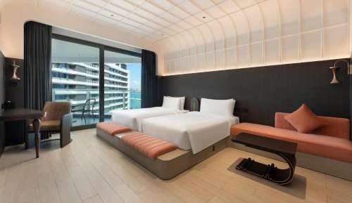 Standard Double Room with Two Double Beds and Balcony