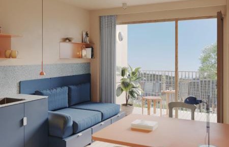 Two-Bedroom Apartment with Balcony
