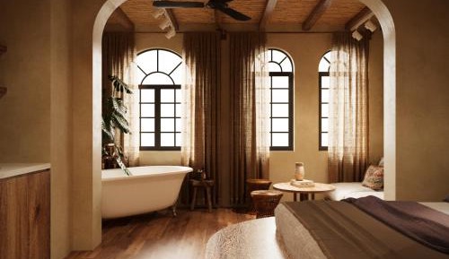Studio with Spa Bath