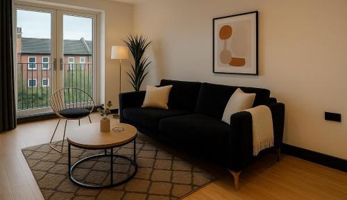 Two-Bedroom Apartment with Balcony and Terrace