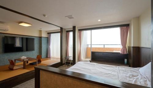 Japanese Western Style Double Room with Open Air Bath - Non-Smoking