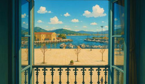 Three-Bedroom Apartment with Water View