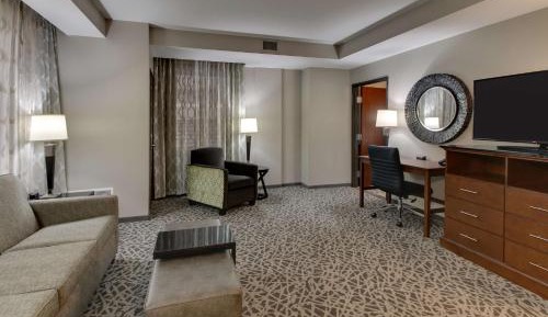 King Suite with Sofa Bed - Hearing Accessible, Roll-in Shower