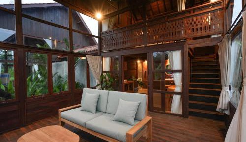 Wooden Mezzanine With Rice Field View
