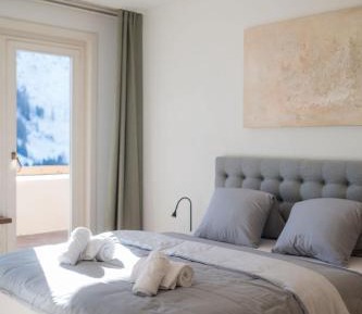 One-Bedroom Apartment with Balcony and Mountain View  