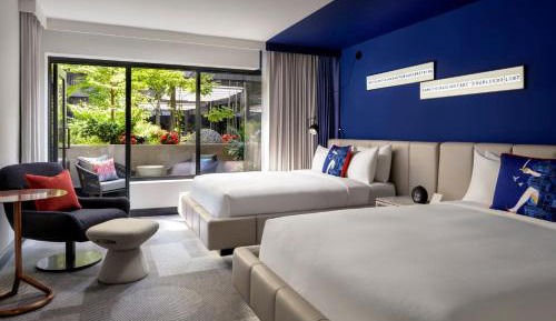 Premier Room with Two Queen Beds, Terrace and Courtyard View