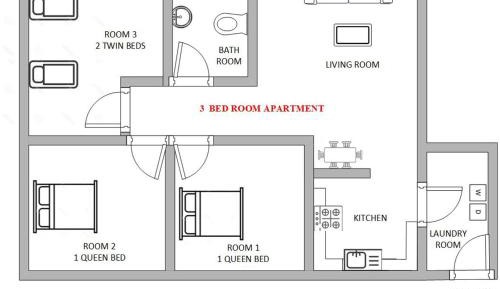 Three-Bedroom Apartment