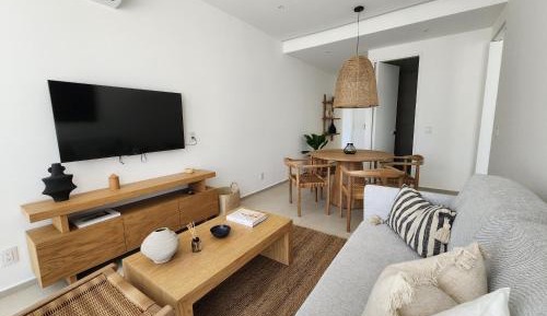 One-Bedroom Apartment with Balcony and Mountain View  