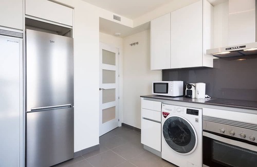 Sant Adria de Besos Apartment | Olala Port Forum 3-Bedroom Apartment with Balcony
