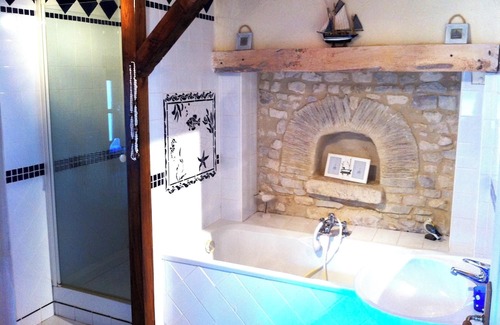 Fourches House | Homerez - Big house for 15 ppl. with swimming-pool, sauna and garden at Fourches