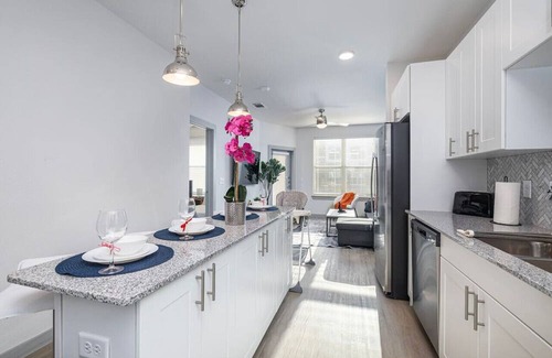 Lewisville Apartment | Tranquil Lakeside 1BD: Pool, Workout & Desk Space