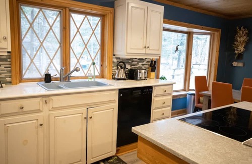 Novar House | Lakefront- Sauna, HotTub, WFH, Gym, Dock, kayaks