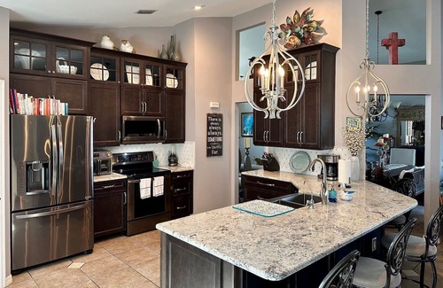 Boyette Springs House | Beautiful 40 ft Pool/Spa Home with Private Gym & Dedicated Office on Lake