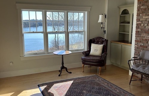 Newcastle House | Luxury harbor side home on the Damariscotta River Short walk to town