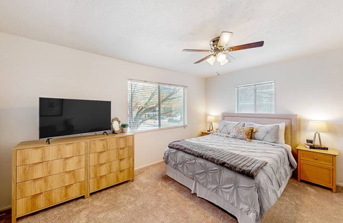 Clearwater Condo | 2-story condo with on-site pool, screened patio, AC, & private W/D
