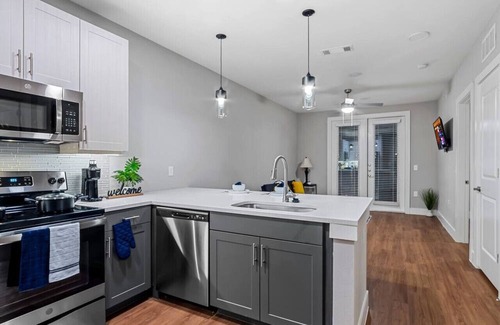 Fort Worth Apartment | Luxury Oasis Retreat 1BR King| Pool | Gym | Washer
