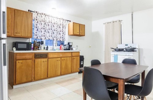 Front Park Apartment | This stylish yet cozy, two bed one bath space is perfect for solo and group trips
