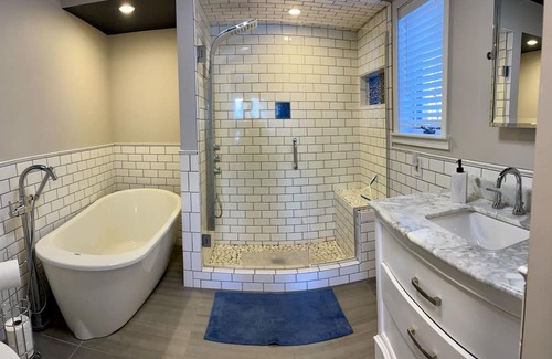 Cadillac Cottage | Cozy, yet spacious, Lakefront Cottage with perfect blend of modern and vintage.