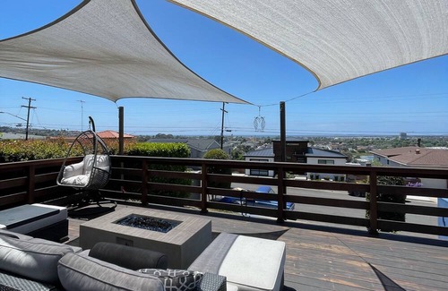 Loma Portal House | Charming dog-friendly retreat with ocean views, deck, & fire pit - near golf