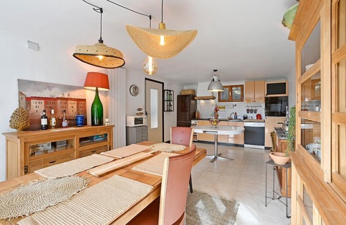 Laval-Pradel Apartment | Decorative and cozy vacation apartment with communal pool and idyllic garden.