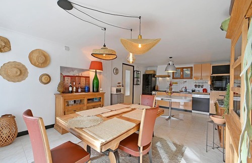 Laval-Pradel Apartment | Decorative and cozy vacation apartment with communal pool and idyllic garden.