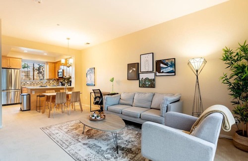 Milpitas Apartment | Bright Milpitas 2BR w/ Balcony & Pool, Coffee & Dining, by Blueground