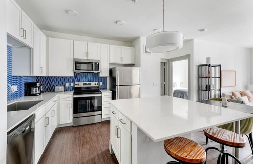 Govalle Apartment | Stylish East Austin 2BR w/ Deck & W/D, nr Shops & Dining, by Blueground