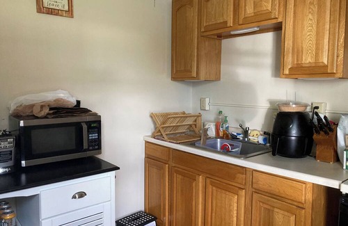 Albion Apartment | 1 bedroom apartment, king bed, in owner occupied duplex, close to highways, etc