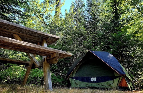 Surry RV Rental | Chickadee Hollow: Rustic Eco Camping near Acadia National Park!