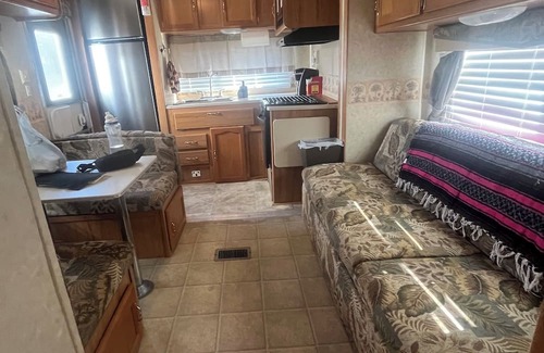 Cameron RV Rental | Nice campground with AC in charming Cameron next to beach and LNG plant.