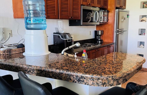 Costa Maya Condo | Beach front 1 bedroom condo in beautiful Cozumel. with AC and free WIFI