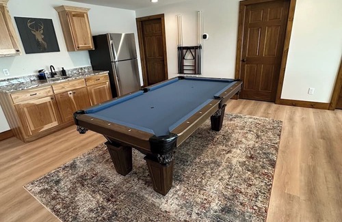New Lisbon House | New Lakefront Escape, fall campfires, Game Room