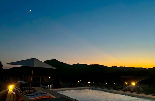 Occhiatana Apartment | 'Les Chalets De Tesa' with Mountain View, Wi-Fi and Air Conditioning